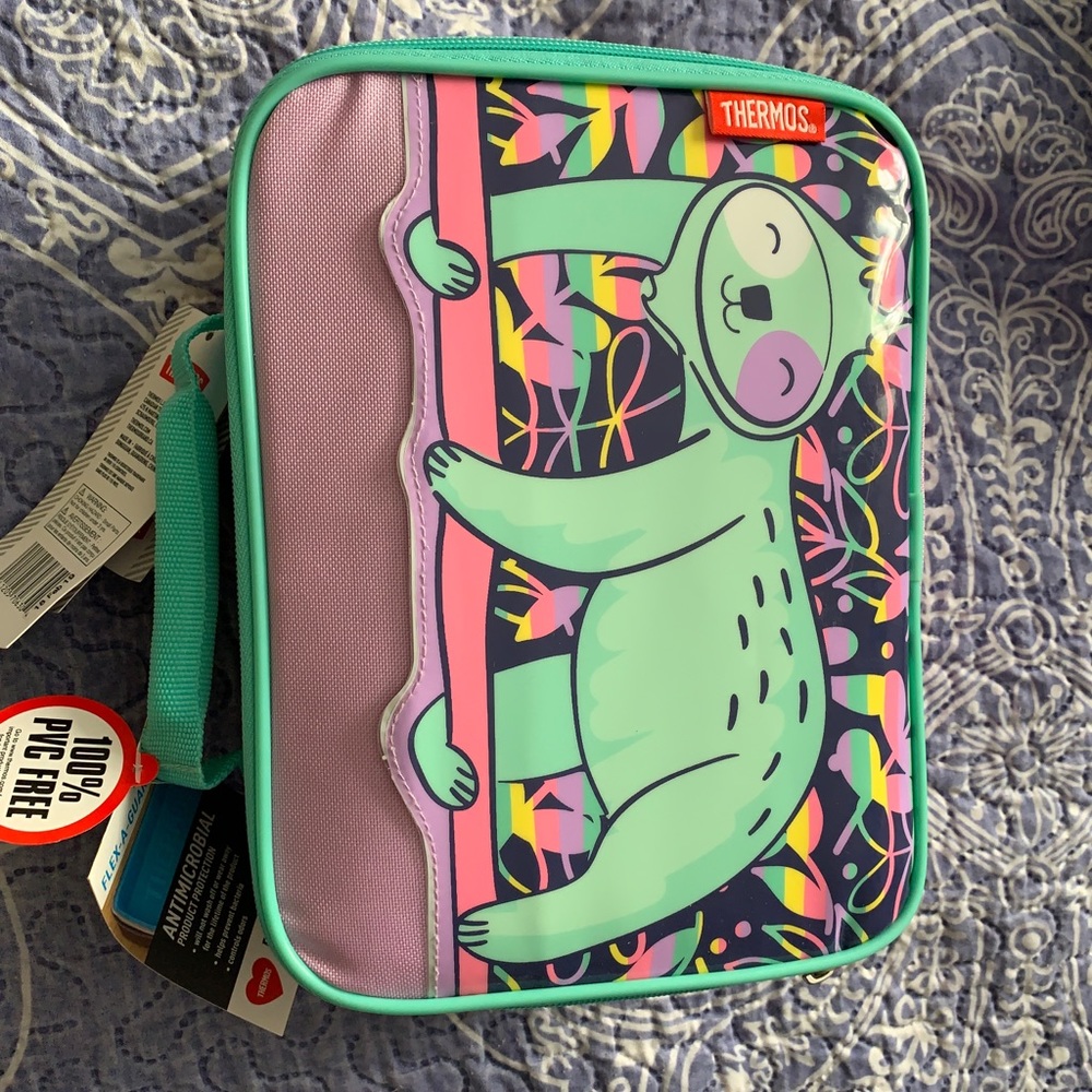 Thermos insulated bag w/ bento box, antimicrobial